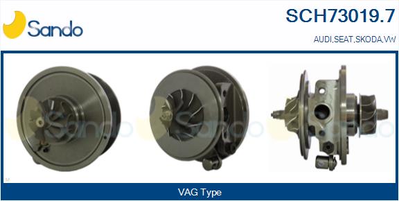 Core assembly, turbocharger (SCH73019.7)