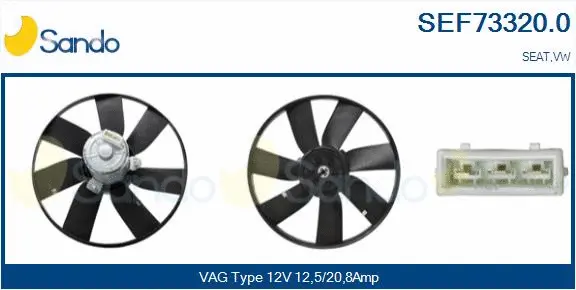 Fan, engine cooling (SEF73320.0)
