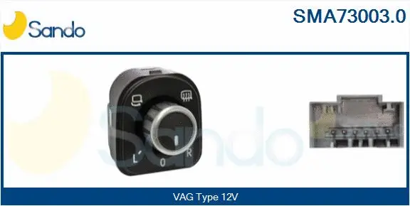 Switch, exterior rearview mirror adjustment (SMA73003.0)