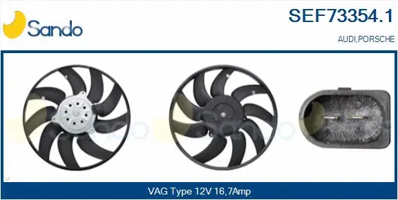 Fan, engine cooling (SEF73354.1)