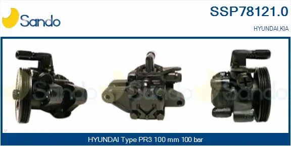 Hydraulic Pump, steering (SSP78121.0)