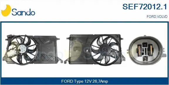 Electric Motor, radiator fan (SEF72012.1)