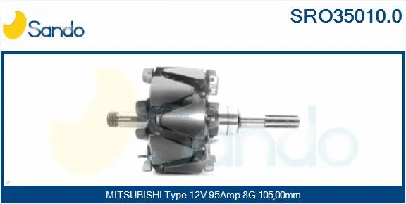 Rotor, alternator (SRO35010.0)
