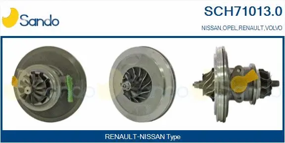 Core assembly, turbocharger (SCH71013.0)