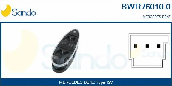 Switch, window regulator (SWR76010.0)