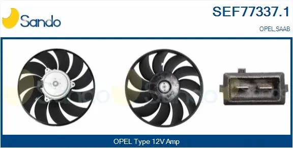 Fan, engine cooling (SEF77337.1)