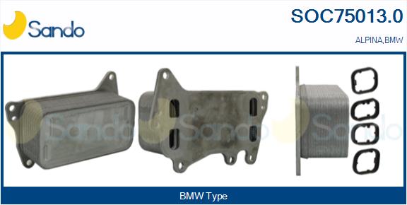 Oil Cooler, engine oil (SOC75013.0)
