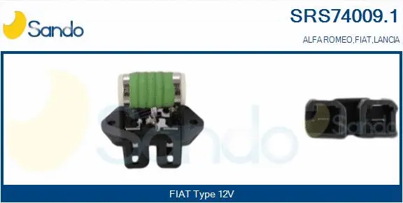 Series resistor, electric motor (radiator fan) (SRS74009.1)
