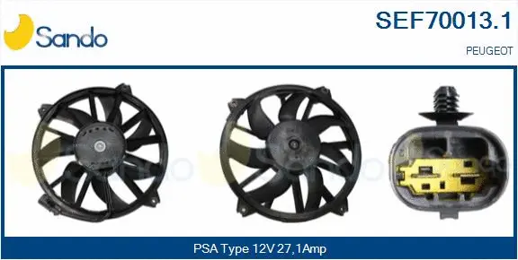 Electric Motor, radiator fan (SEF70013.1)