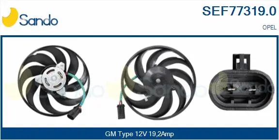 Fan, engine cooling (SEF77319.0)
