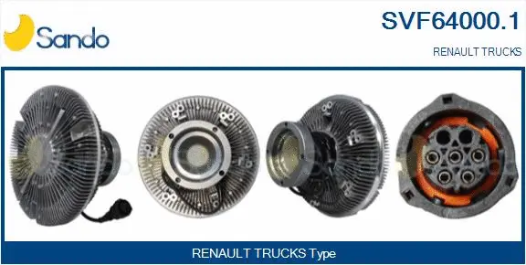 Clutch, radiator fan (SVF64000.1)