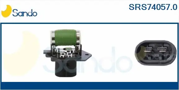 Series resistor, electric motor (radiator fan) (SRS74057.0)