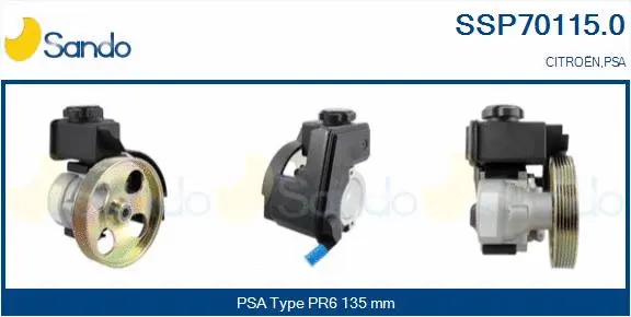 Hydraulic Pump, steering (SSP70115.0)