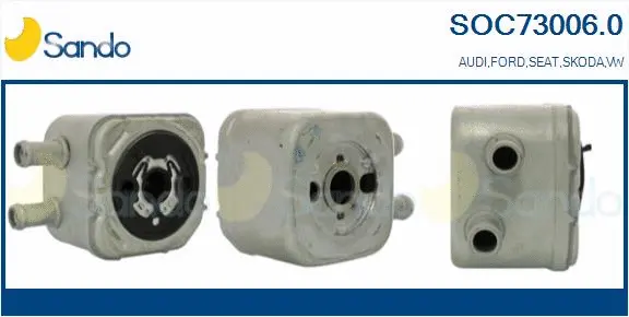 Oil Cooler, engine oil (SOC73006.0)