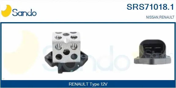 Series resistor, electric motor (radiator fan) (SRS71018.1)