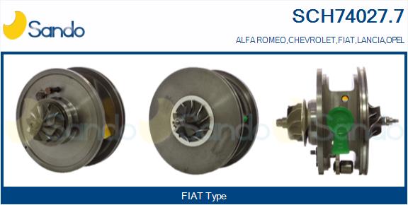 Core assembly, turbocharger (SCH74027.7)