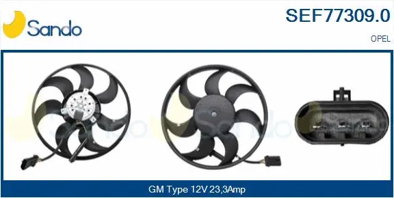 Fan, engine cooling (SEF77309.0)