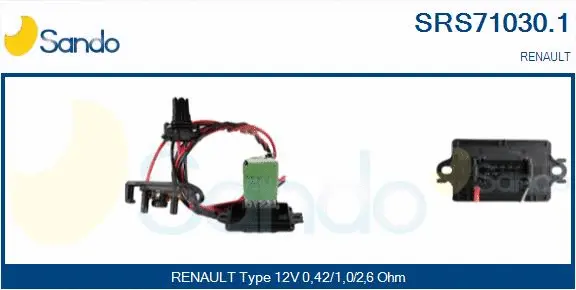 Resistor, interior blower (SRS71030.1)