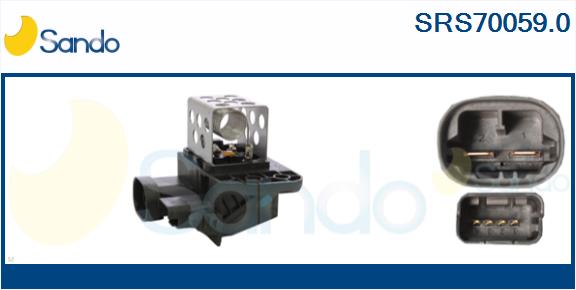 Series resistor, electric motor (radiator fan) (SRS70059.0)