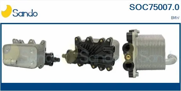 Oil Cooler, engine oil (SOC75007.0)