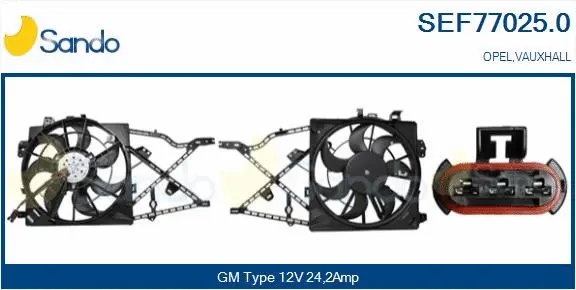 Electric Motor, radiator fan (SEF77025.0)