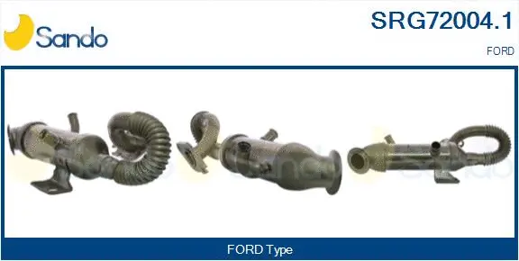 Cooler, exhaust gas recirculation (SRG72004.1)