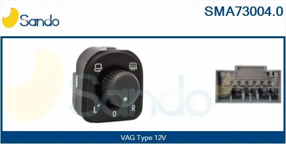 Switch, exterior rearview mirror adjustment (SMA73004.0)