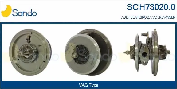 Core assembly, turbocharger (SCH73020.0)
