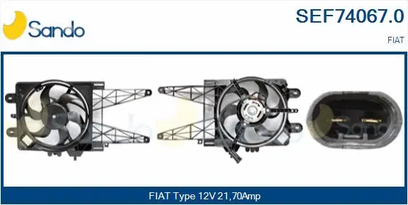 Electric Motor, radiator fan (SEF74067.0)