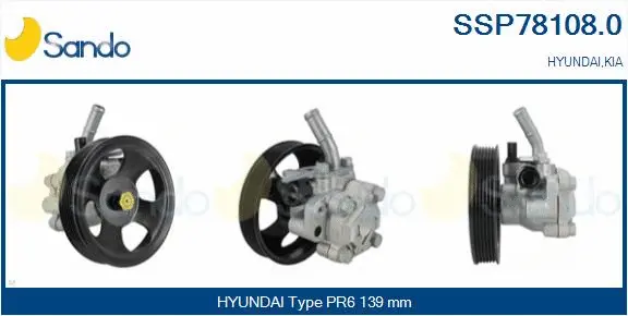 Hydraulic Pump, steering (SSP78108.0)
