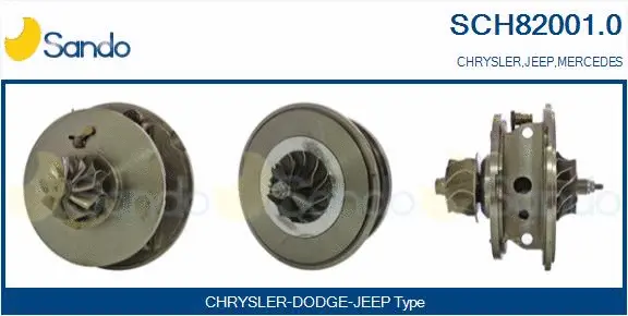 Core assembly, turbocharger (SCH82001.0)