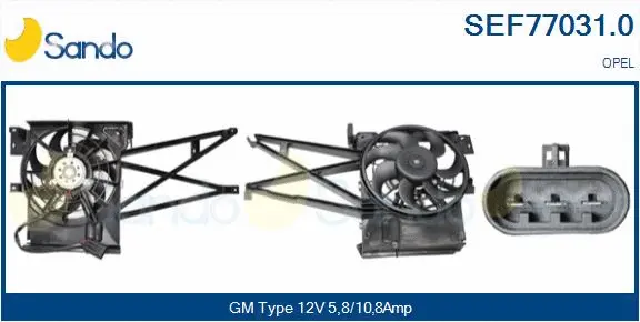 Electric Motor, radiator fan (SEF77031.0)