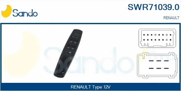 Switch, window regulator (SWR71039.0)