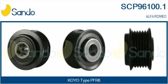 Belt Pulley, alternator (SCP96100.1)