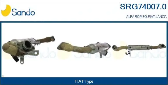 Cooler, exhaust gas recirculation (SRG74007.0)