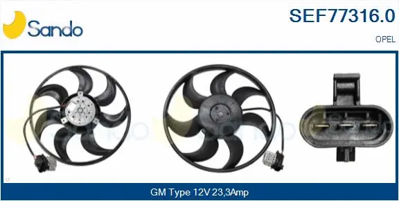 Fan, engine cooling (SEF77316.0)