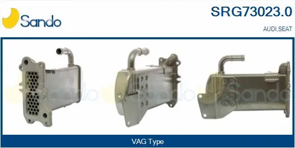 Cooler, exhaust gas recirculation (SRG73023.0)