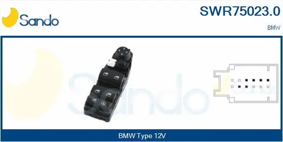Switch, window regulator (SWR75023.0)