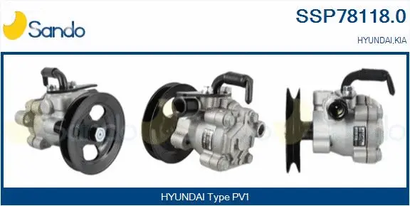 Hydraulic Pump, steering (SSP78118.0)