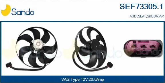 Fan, engine cooling (SEF73305.1)