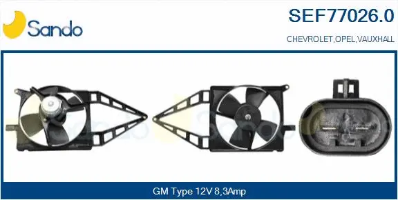 Electric Motor, radiator fan (SEF77026.0)
