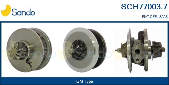 Core assembly, turbocharger (SCH77003.7)