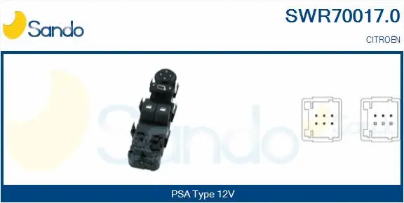 Switch, window regulator (SWR70017.0)