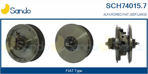 Core assembly, turbocharger (SCH74015.7)