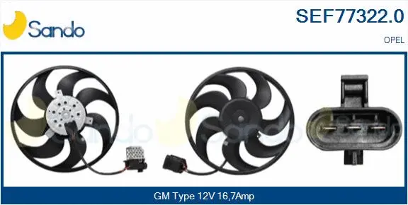 Fan, engine cooling (SEF77322.0)
