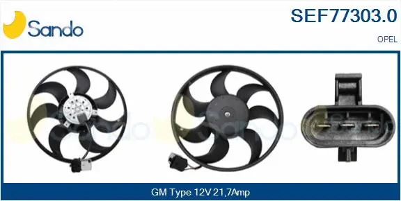 Fan, engine cooling (SEF77303.0)