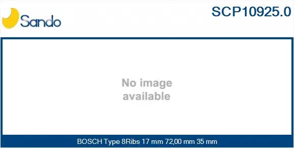 Belt Pulley, alternator (SCP10925.0)