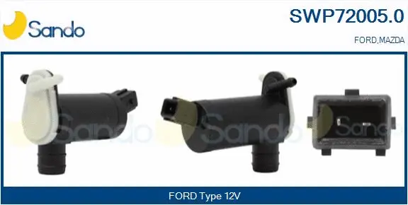 Washer Fluid Pump, window cleaning (SWP72005.0)