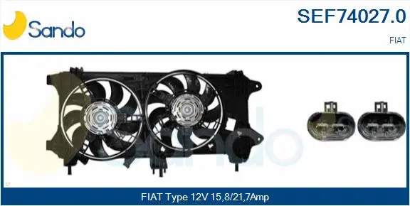 Electric Motor, radiator fan (SEF74027.0)