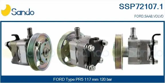 Hydraulic Pump, steering (SSP72107.1)